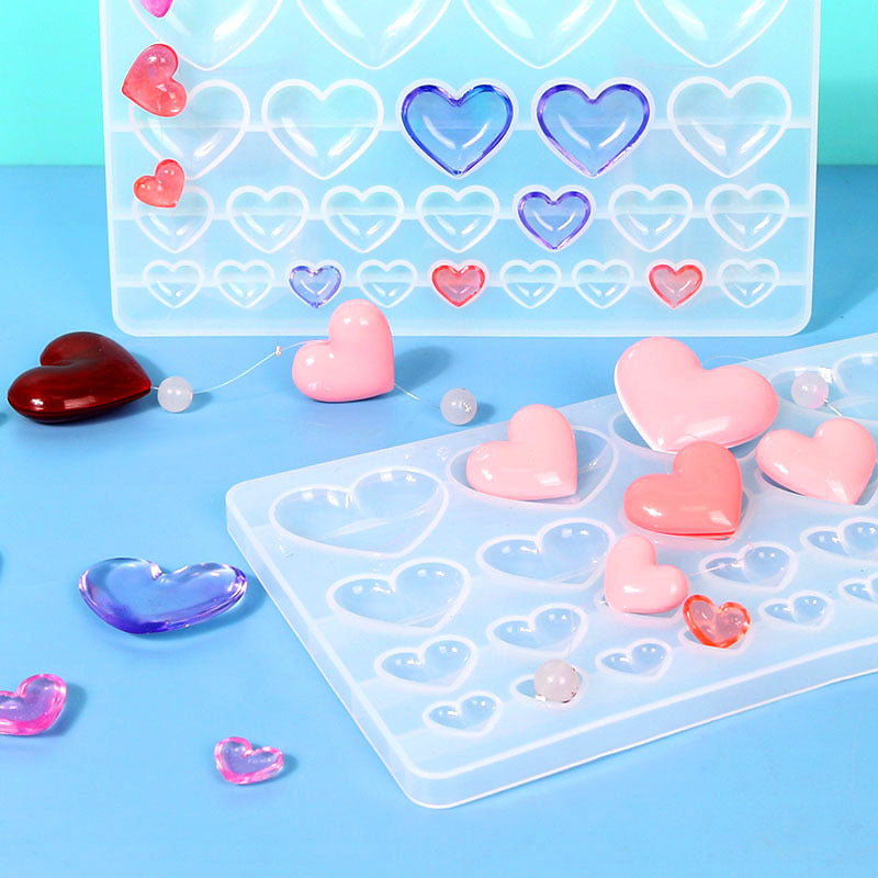 Heart Keychain Silicone Mold d03