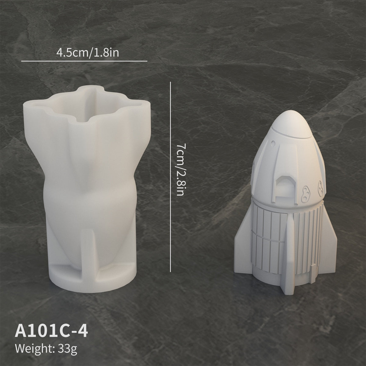 Astronaut Moon Rocket Among Us Decor Silicone Mold h015