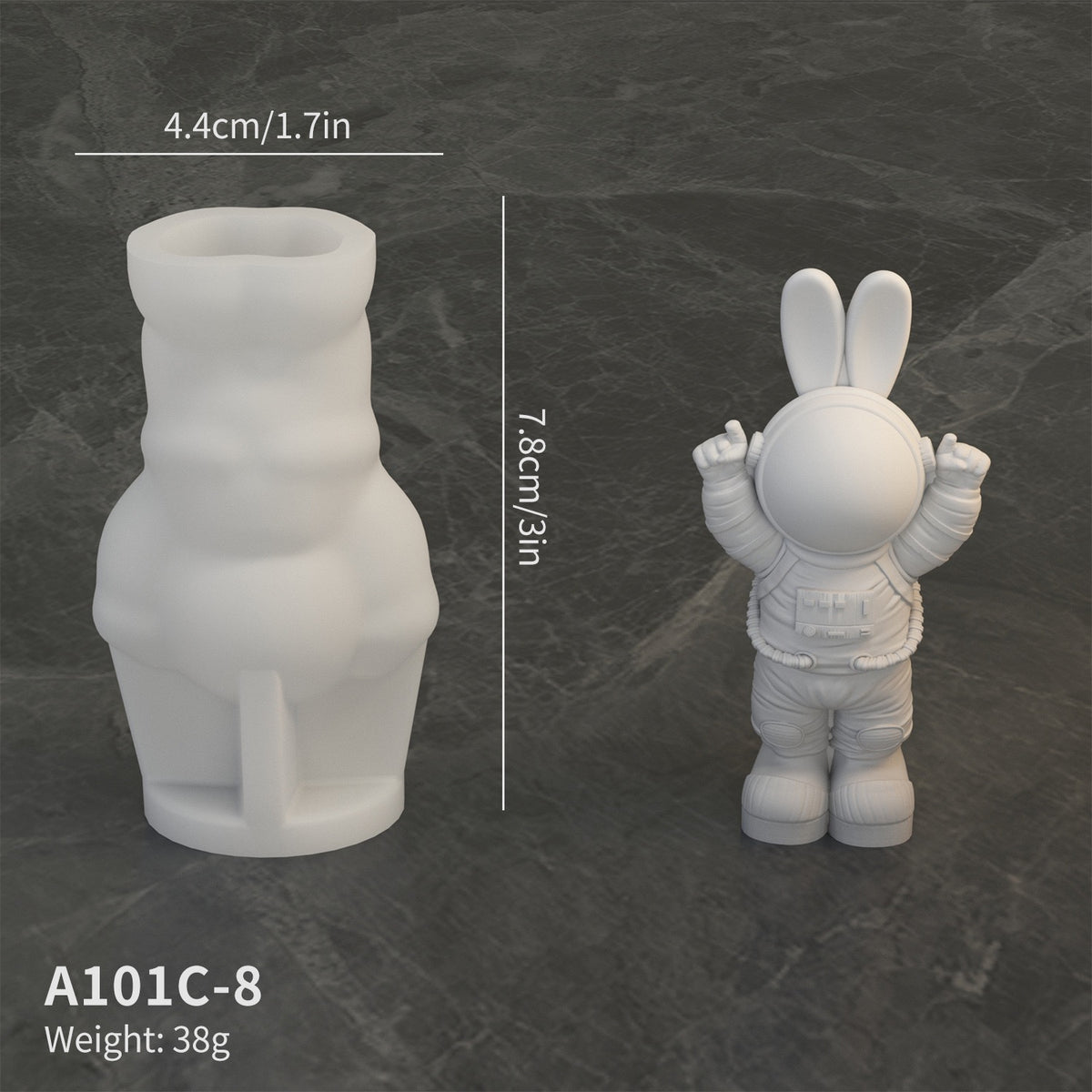 Astronaut Moon Rocket Among Us Decor Silicone Mold h015