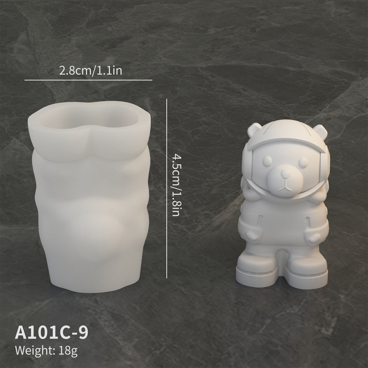 Astronaut Moon Rocket Among Us Decor Silicone Mold h015