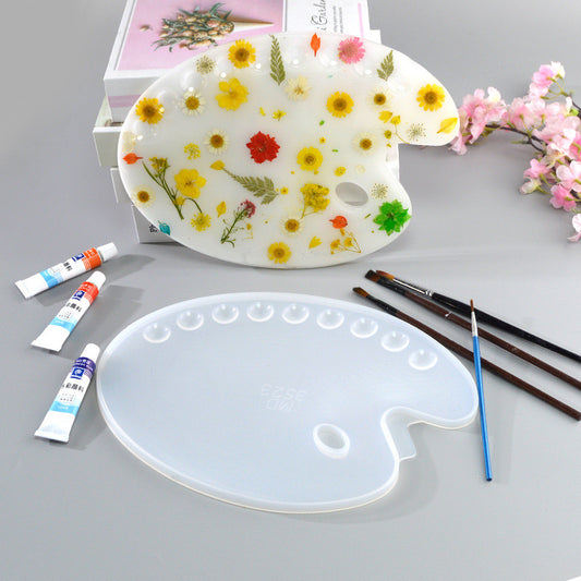 Art Paint Pallet Silicone Mold a05