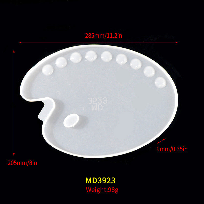Art Paint Pallet Silicone Mold a05