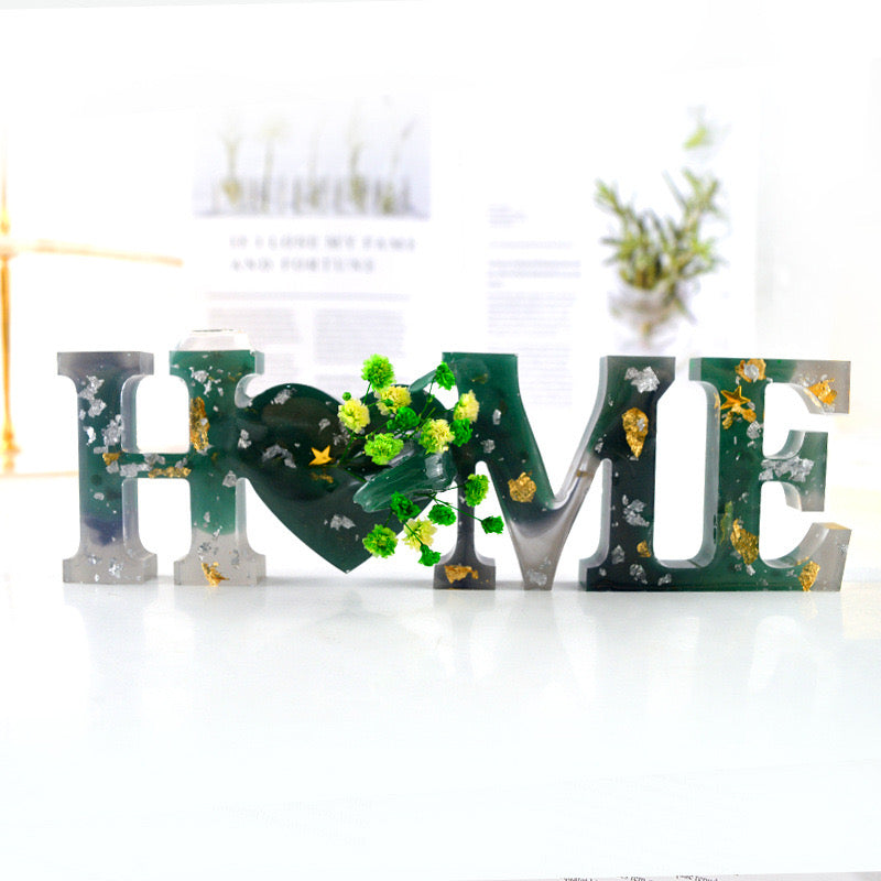Love Family Home Decor Silicone Mold c010
