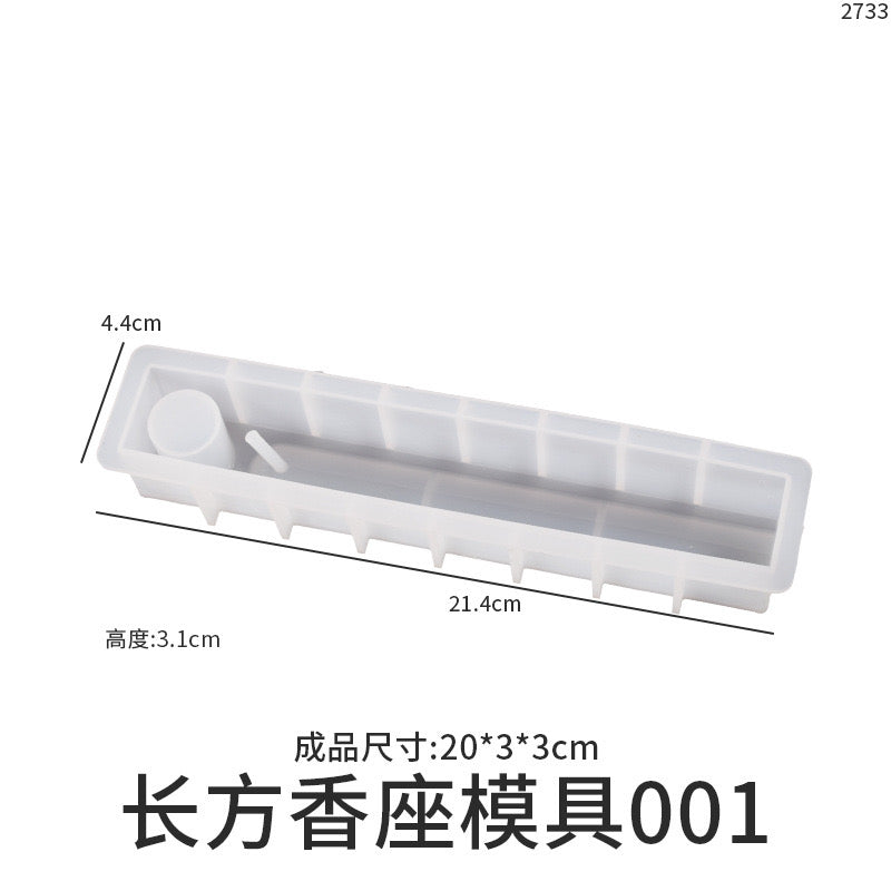 Incense Holder Silicone Mold d08