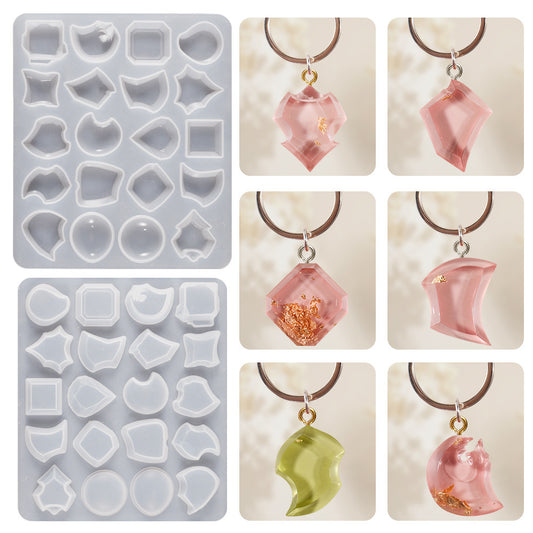 Pendant Necklace Jewelry  Silicone Mold c02
