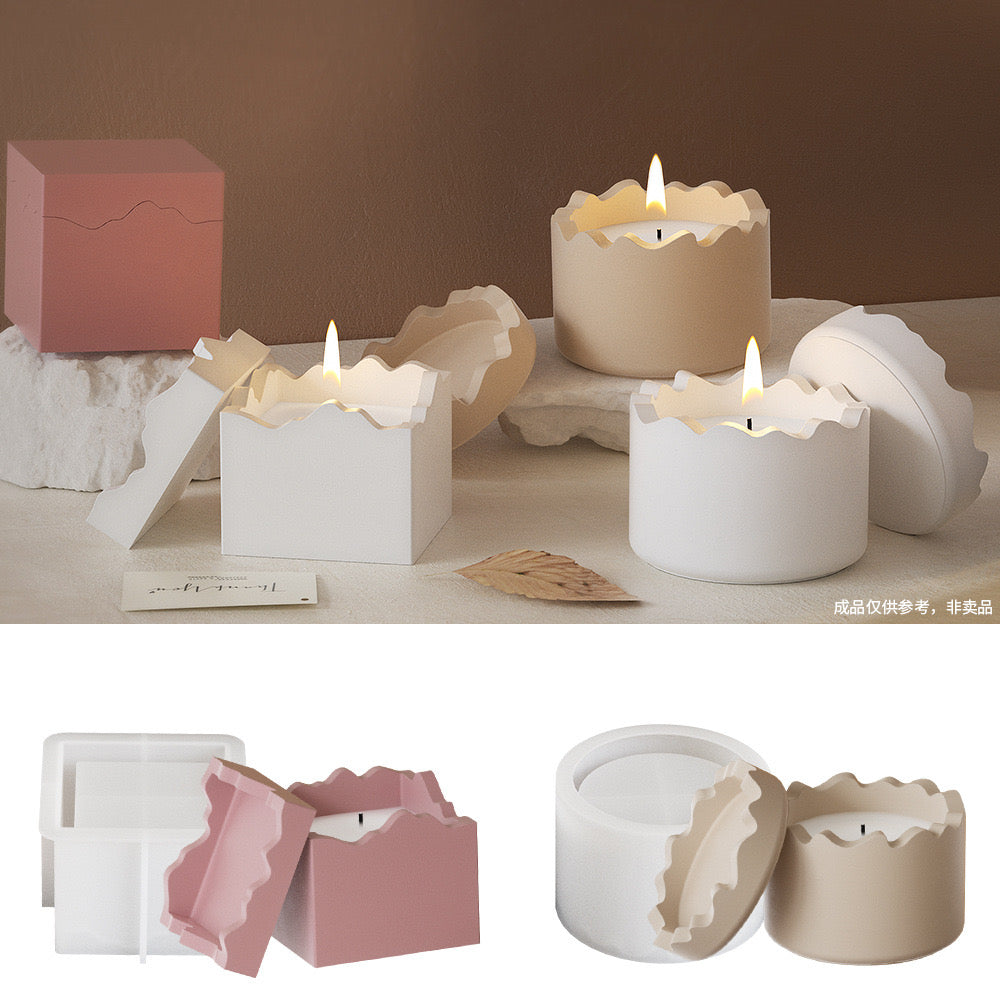 Candle Jar Silicone Mold a012