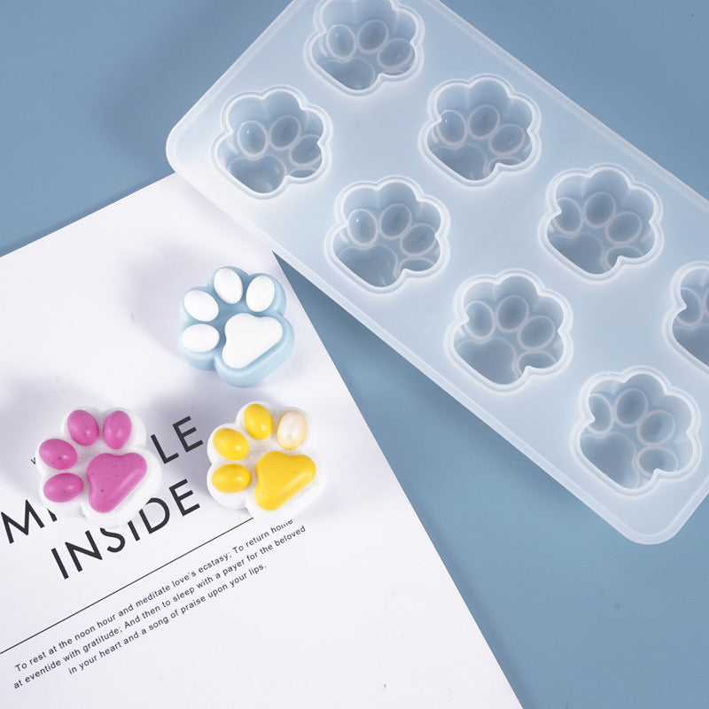 Paw Keychain Silicone Mold e07