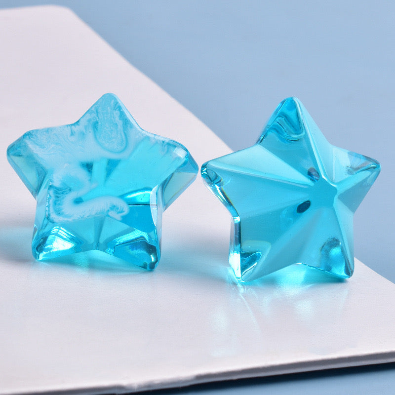 Star Keychain Charm Silicone Mold d07