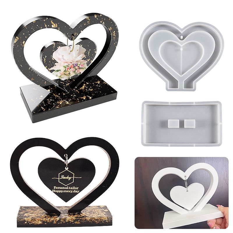 Heart Frame Silicone Mold c06-c08