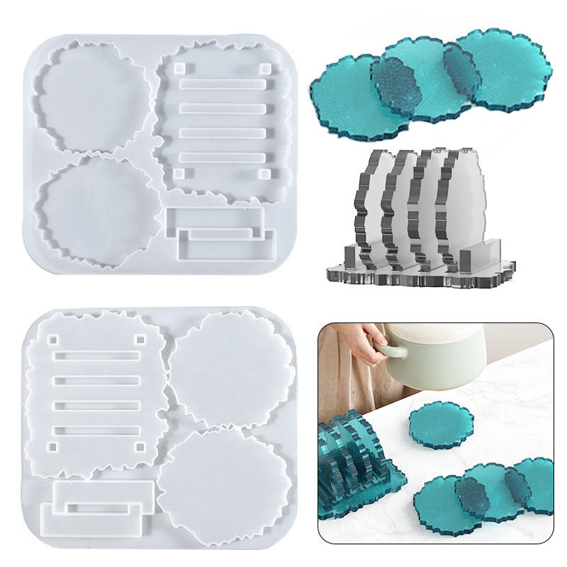 Irregular Coaster Silicone Mold c013