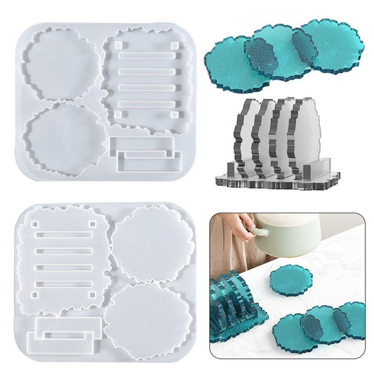 Irregular Coaster Silicone Mold c013