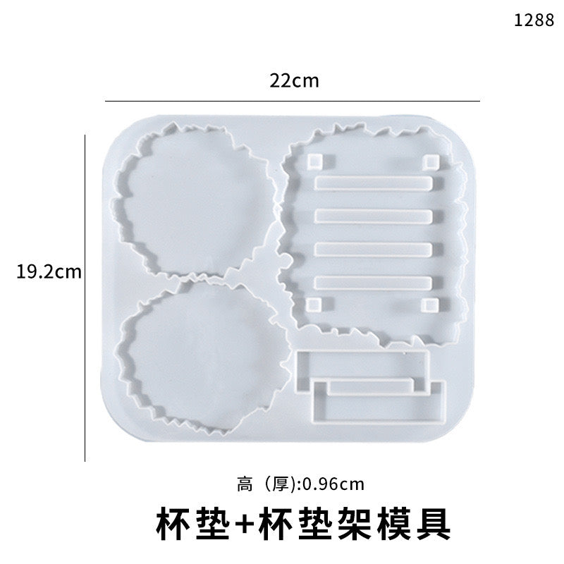 Irregular Coaster Silicone Mold c013