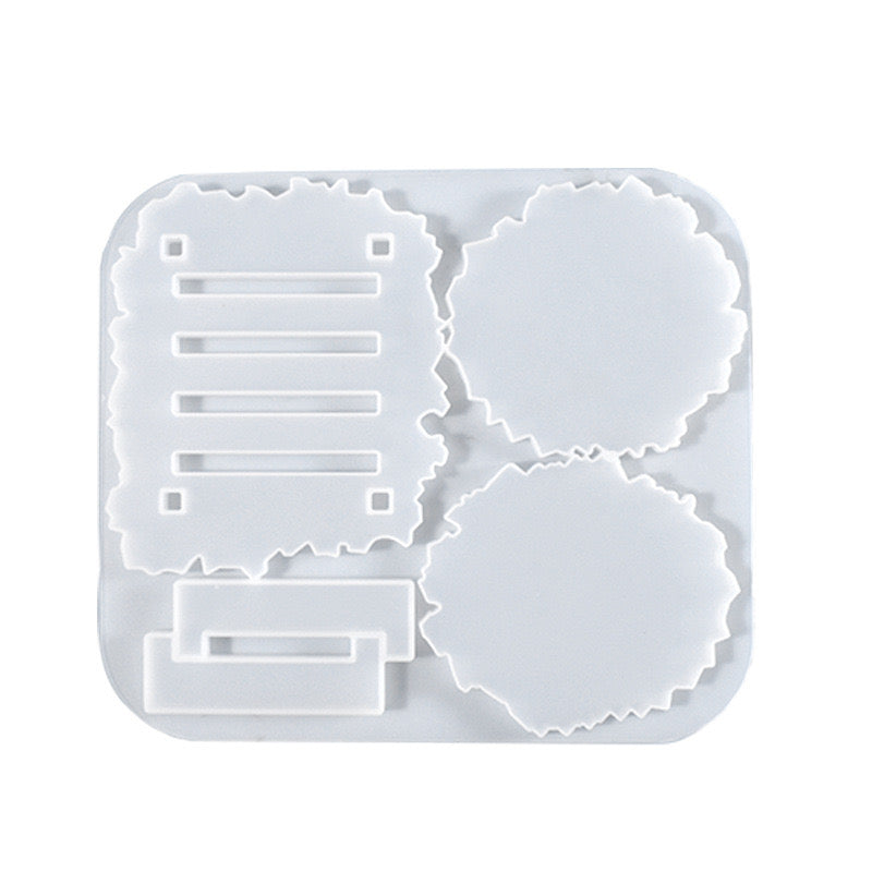 Irregular Coaster Silicone Mold c013