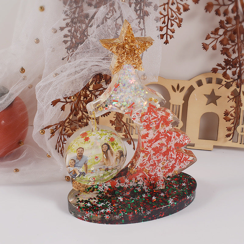 Christmas Tree Frame Silicone Mold c08