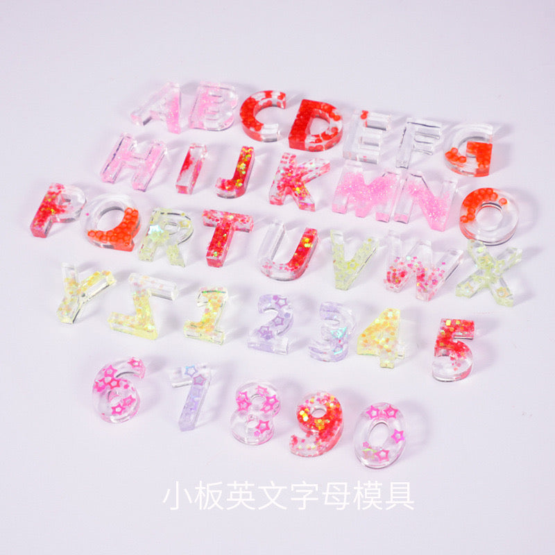 Mini Alphabet Silicone Mold a03
