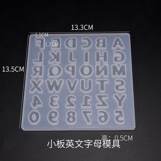Mini Alphabet Silicone Mold a03