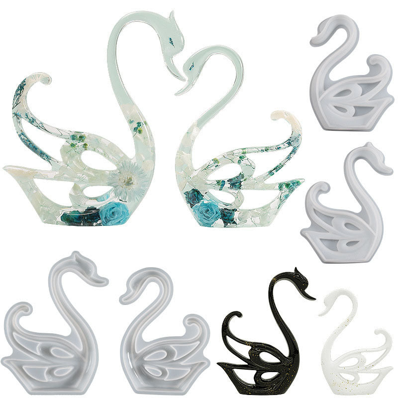 Swan Decorative Home Decor Silicone Mold f01