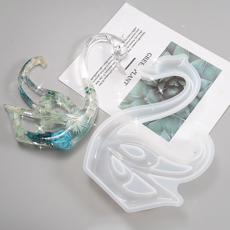 Swan Decorative Home Decor Silicone Mold f01