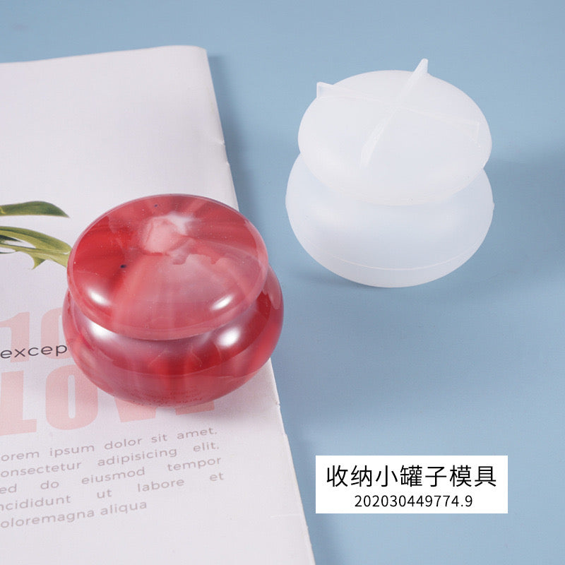 Candle Jar Storage Silicone Mold a015
