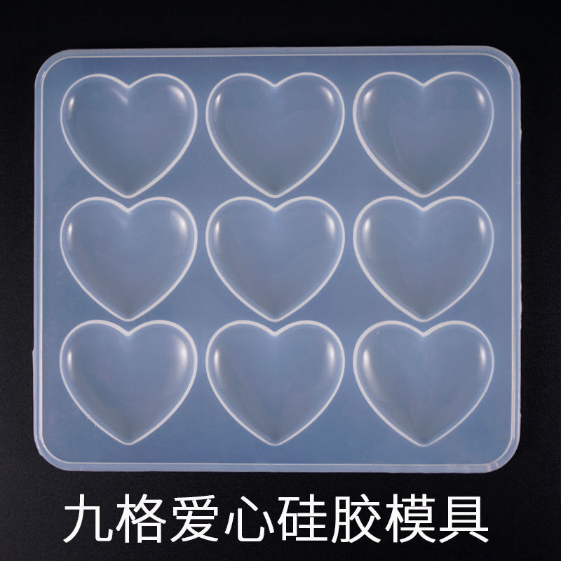 Heart Keychain Silicone Mold d04