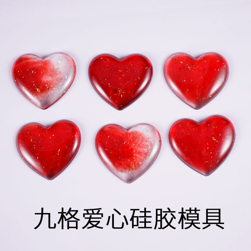 Heart Keychain Silicone Mold d04