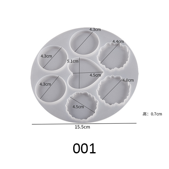 Keychain Pop socket Silicone Mold d010