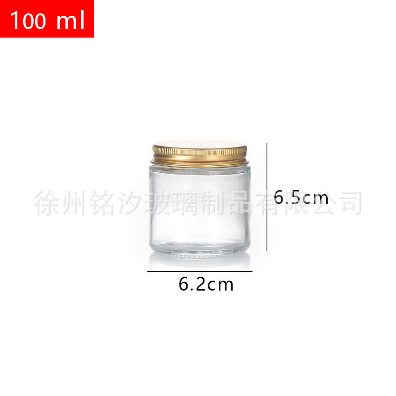 Clear Candle Glass Jar
