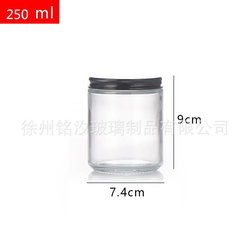 Clear Candle Glass Jar