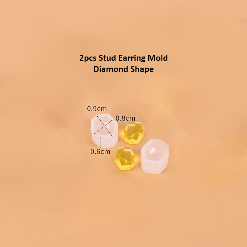 Stud Earring Silicone Mold 3c - 3f