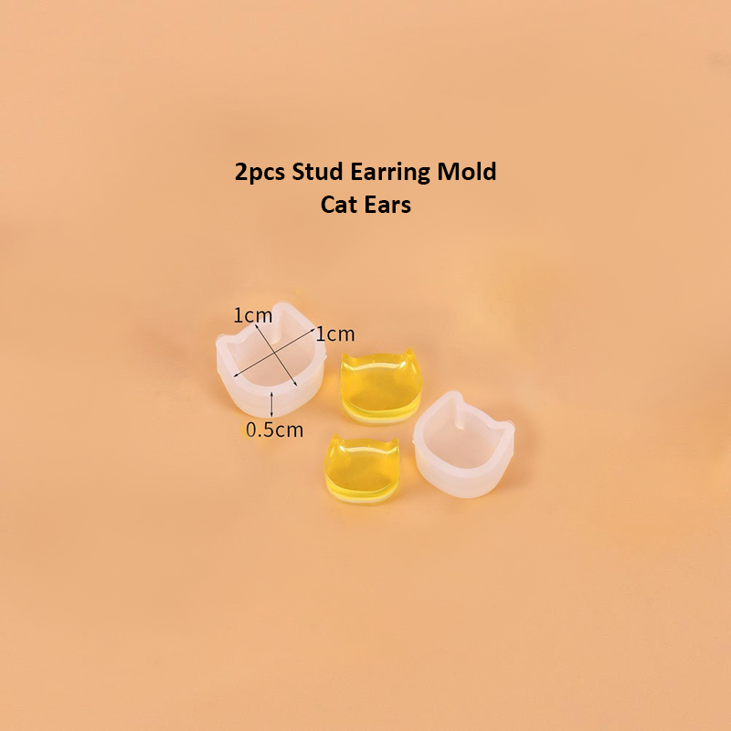 Stud Earring Silicone Mold 3c - 3f