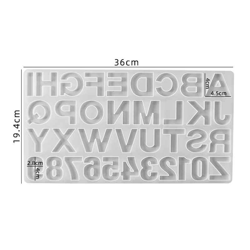 Alphabet Silicone Mold a01