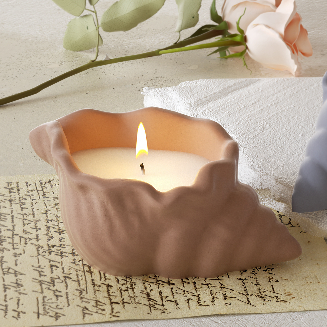 Sea Shell Scented Candle Jar Silicone Mold e012/013