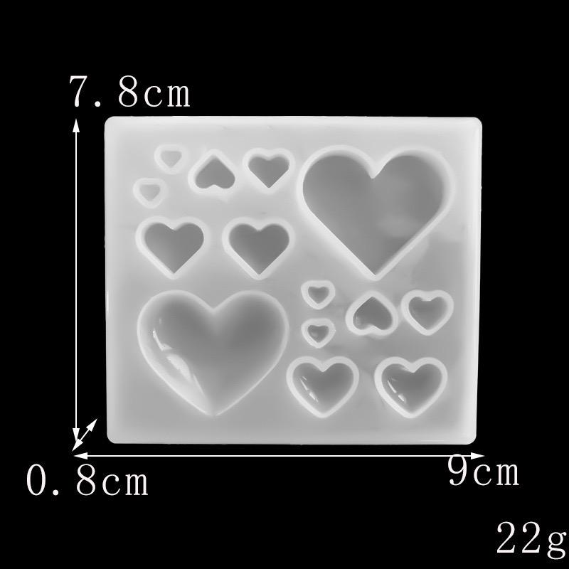 Mini Heart Silicone Mold d04